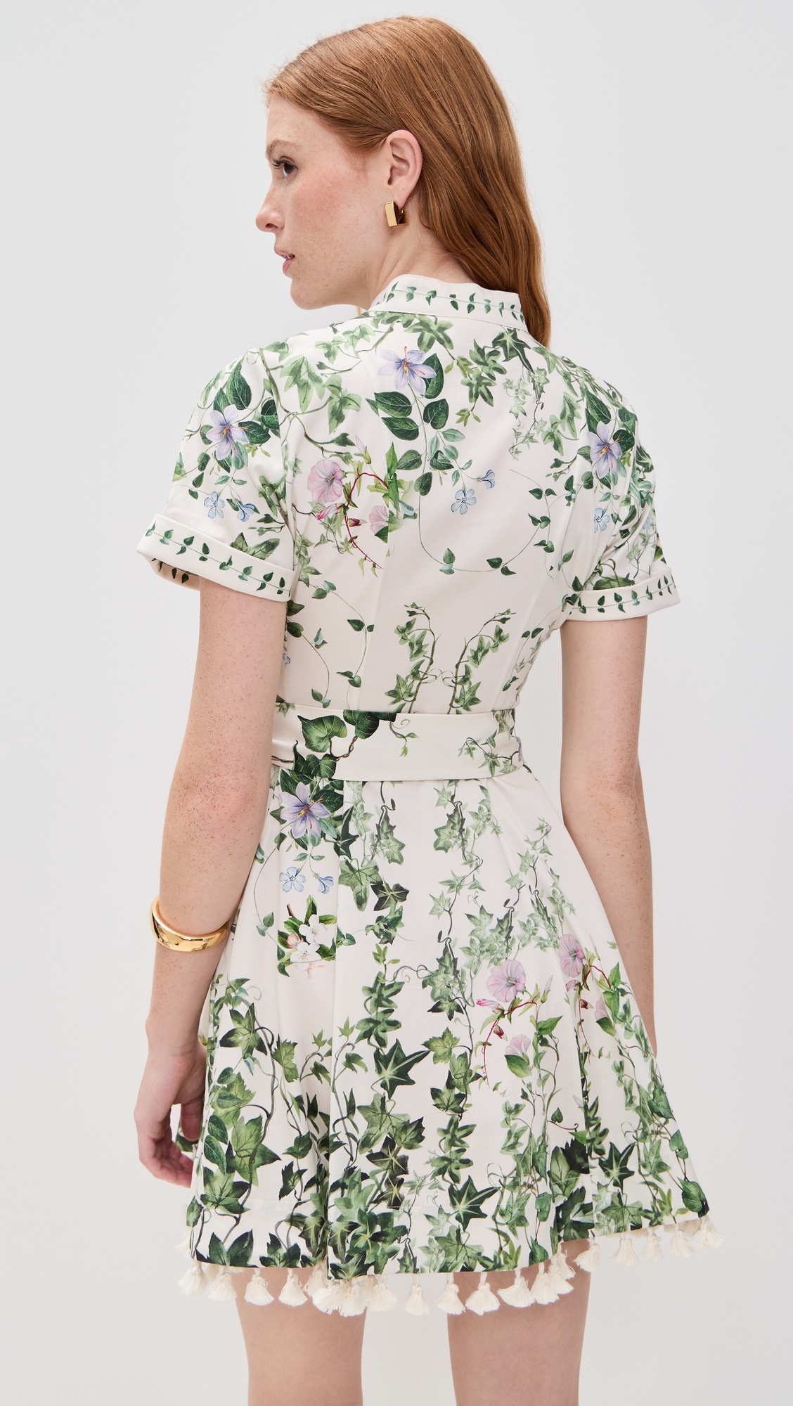 Lucy Rolled Sleeve Mini Shirt Dress - 2