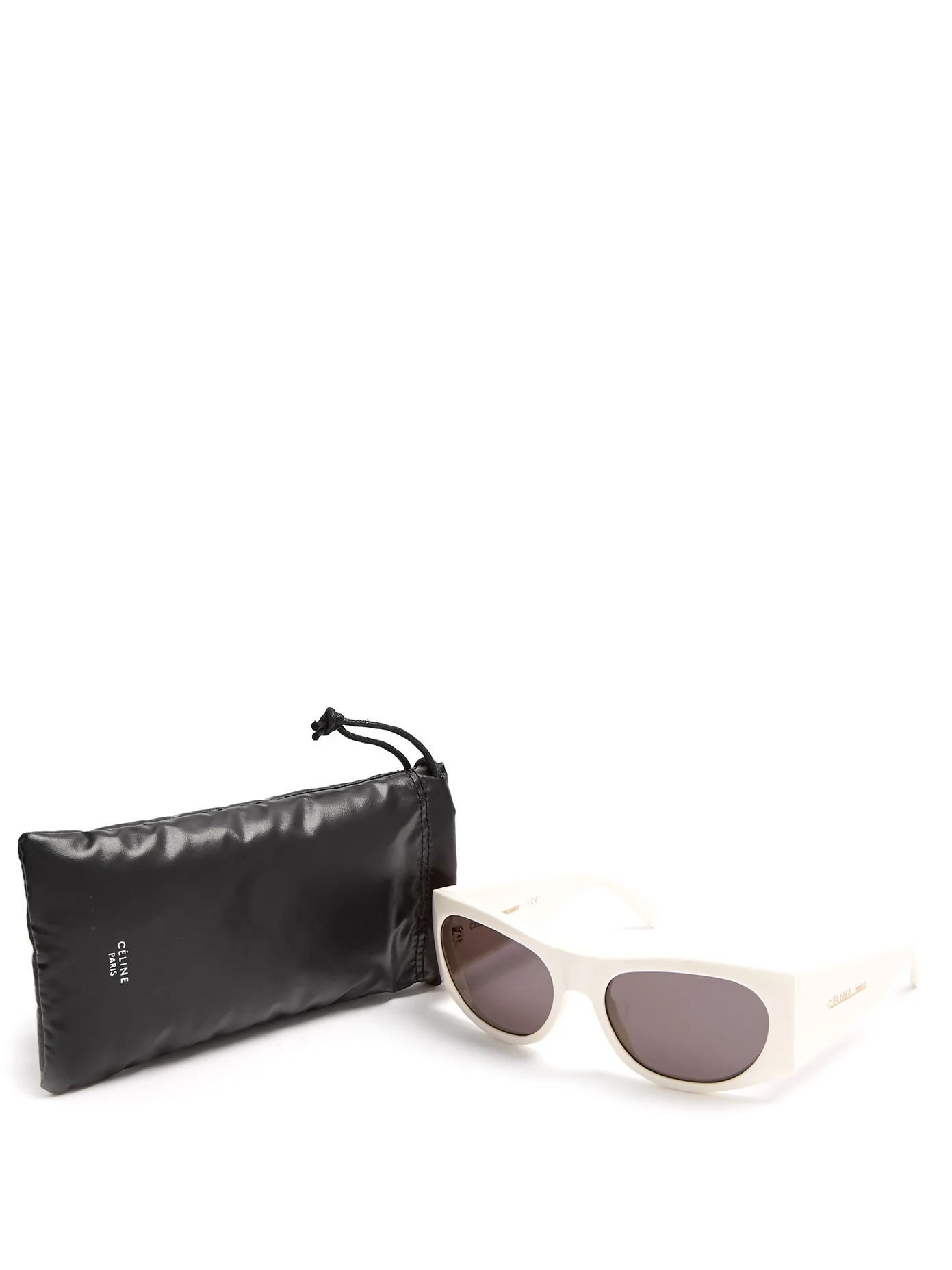 Oval acetate sunglasses - 4