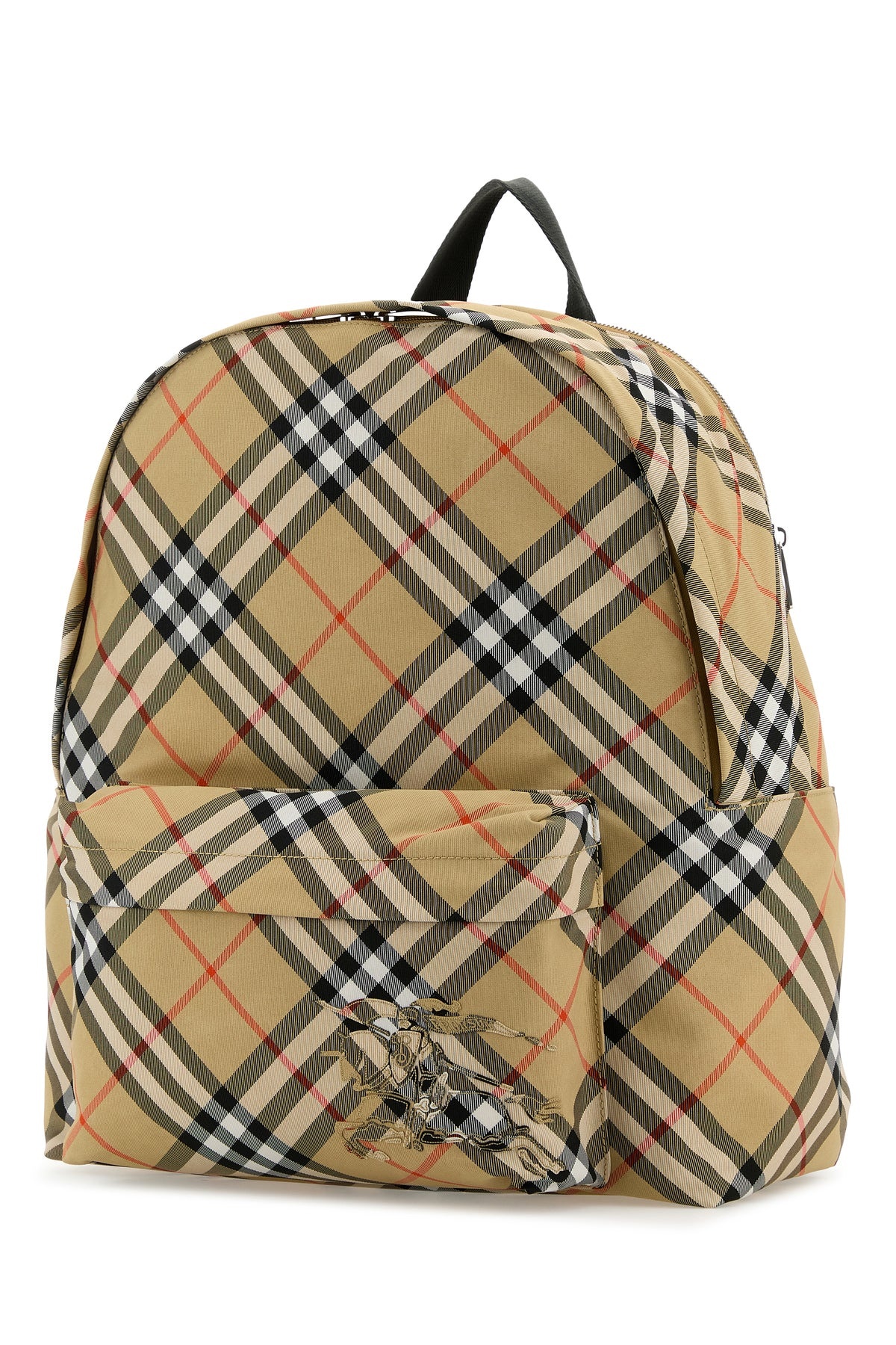 Embroidered fabric Check backpack - 2