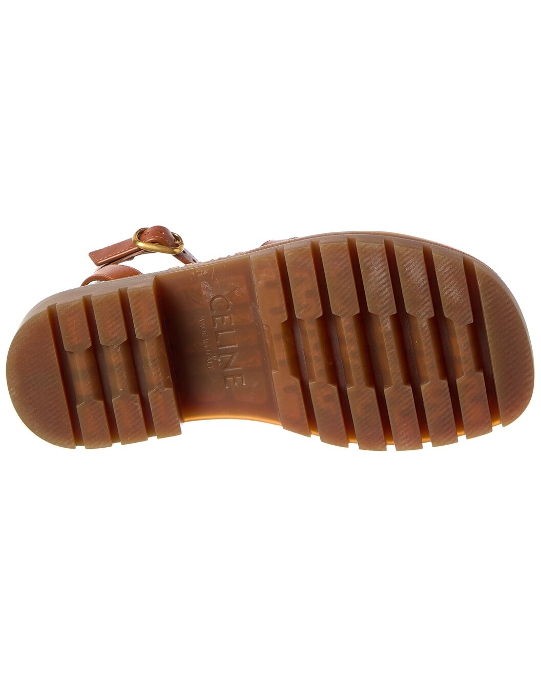 CELINE Clea Triomphe Leather Sandal - 4