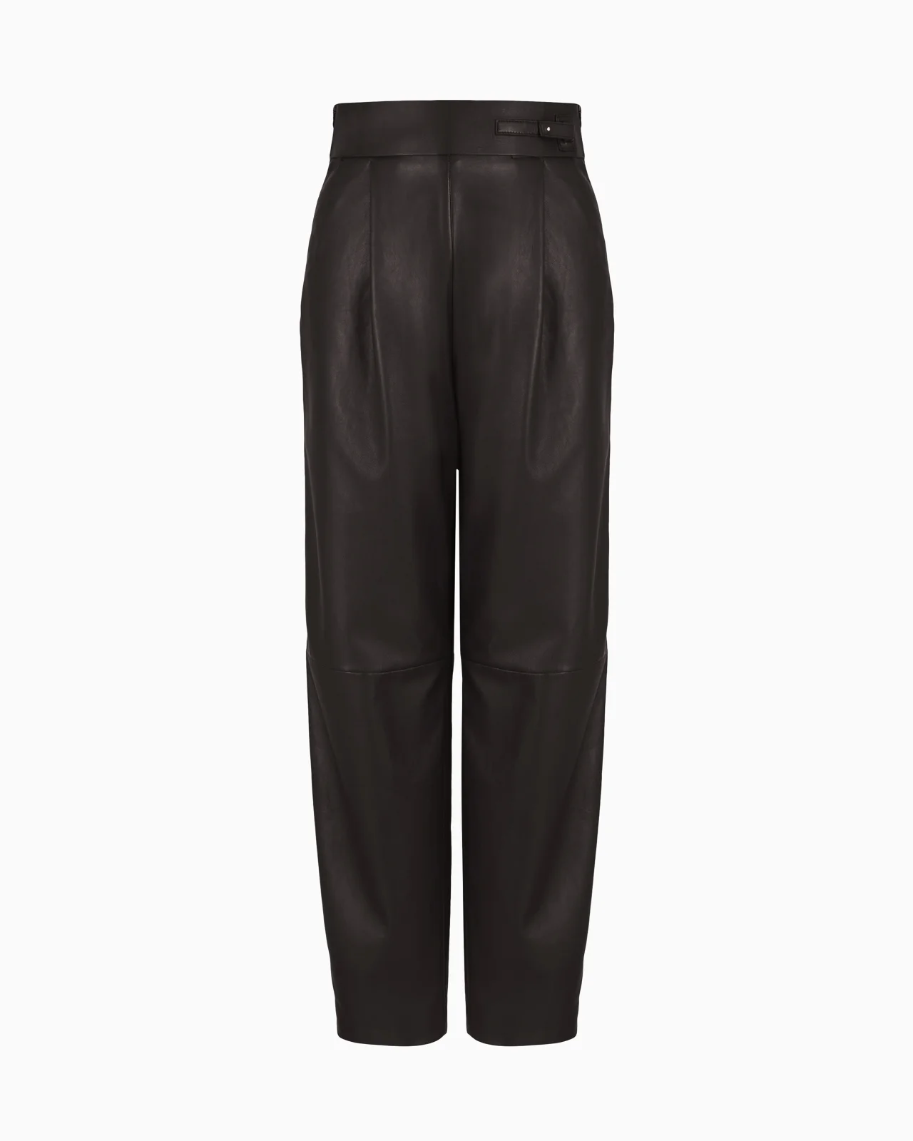 STRAIGHT-CUT, NAPPA-LEATHER TROUSERS - 1