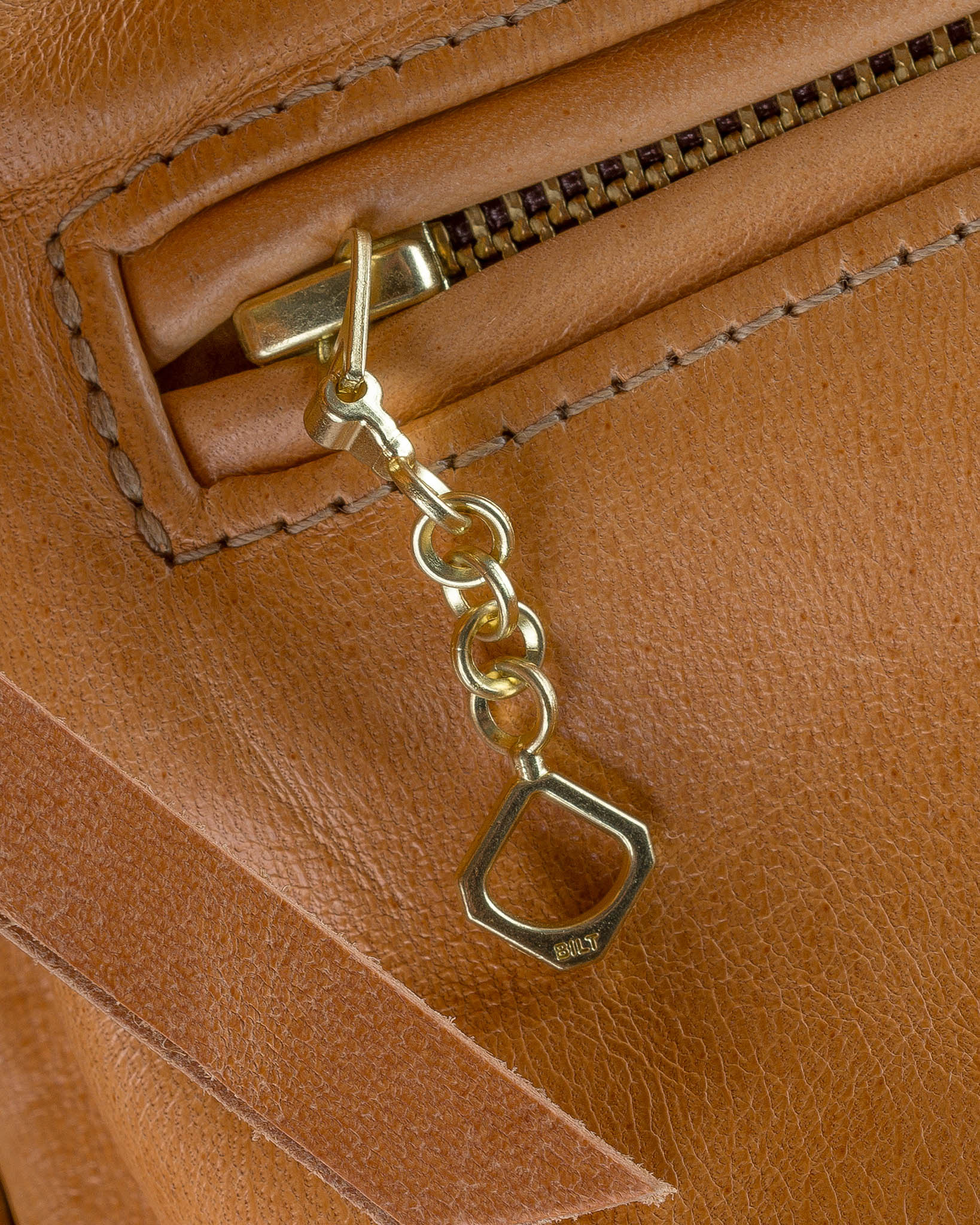 IHSB-TGN-NAT Iron Heart x Simmons Bilt Mustang Horsehide Tail Gunner - Natural - 14