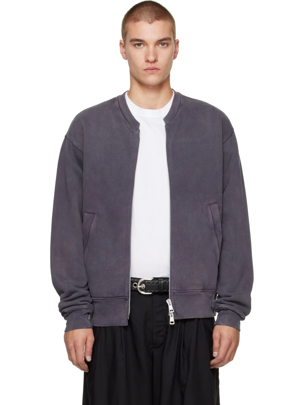 Gray Rift Zip Jacket - 1