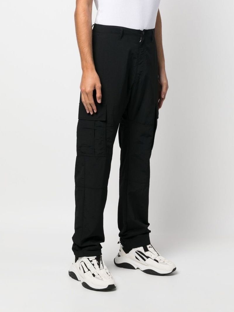 logo-embroidered cargo trousers - 3