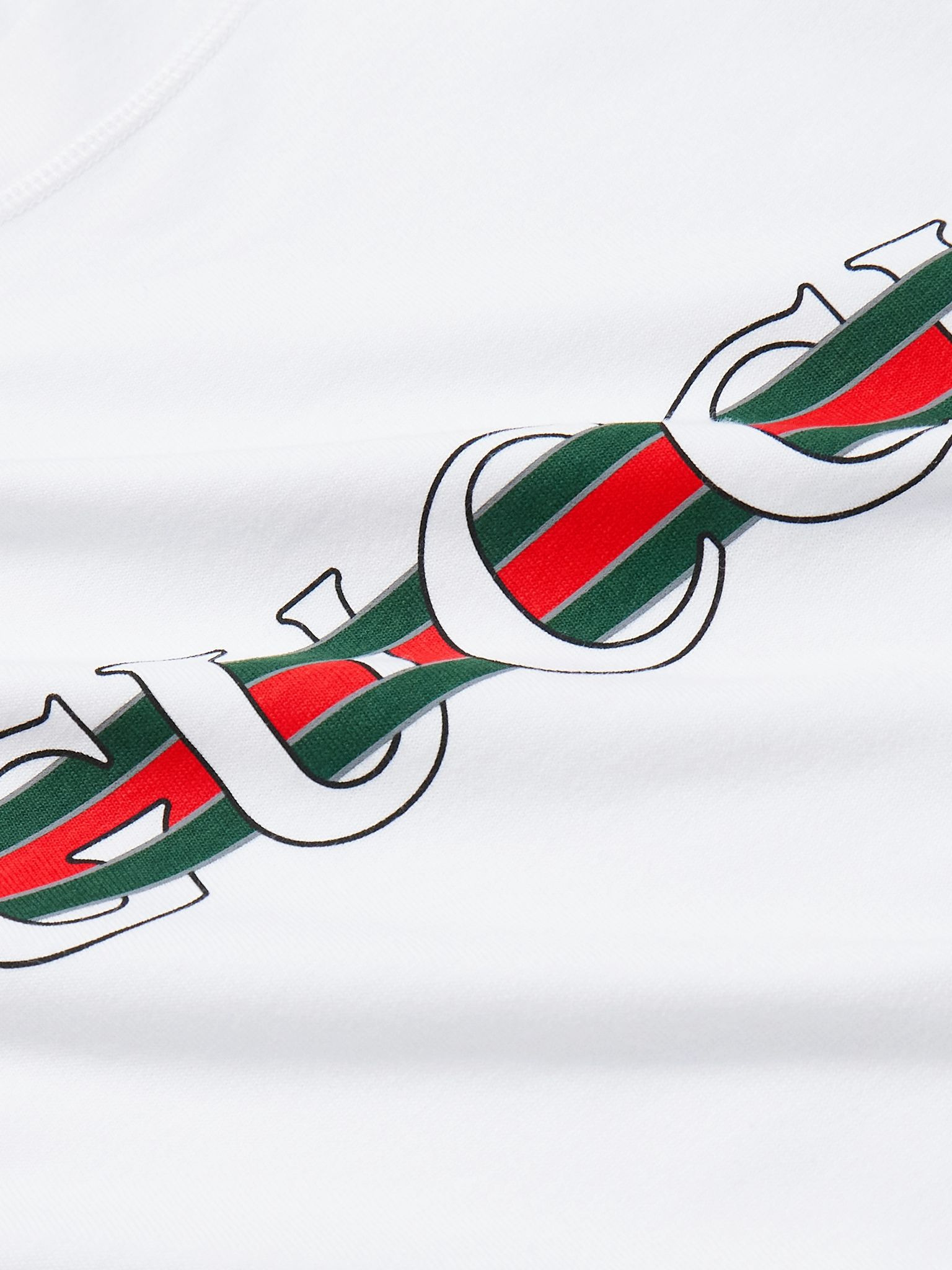 Logo-Print Cotton-Jersey T-Shirt White - 4