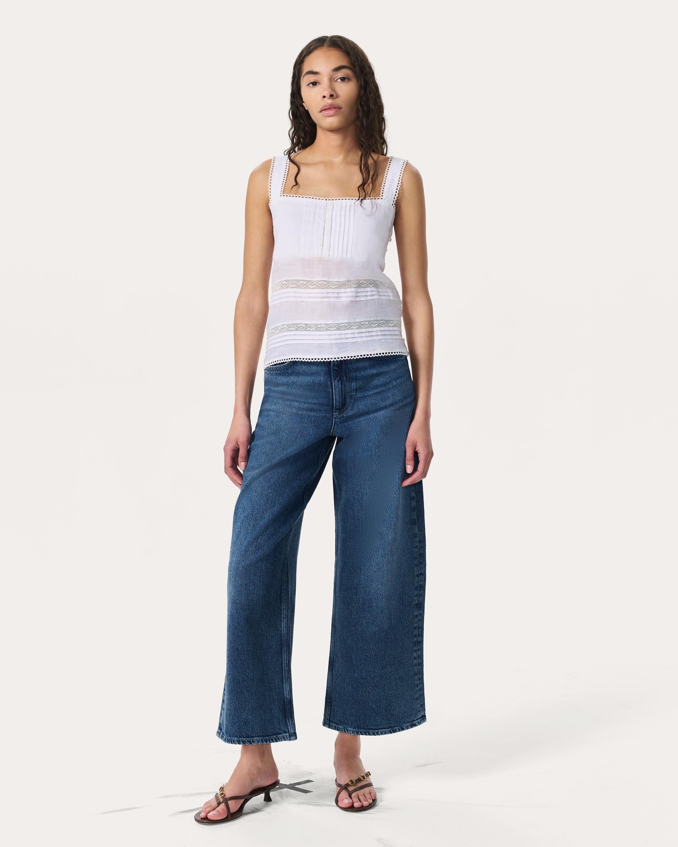 Andi Ankle Wide-Leg Jeans
Vintage Stretch in Adeline - 8