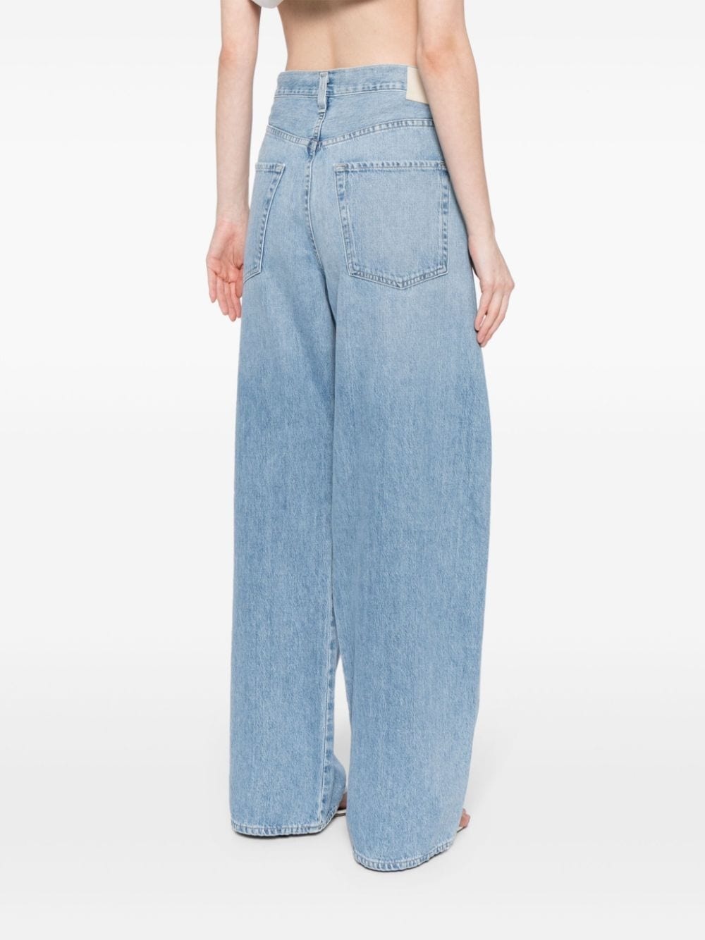 Brynn drawstring-waist cotton jeans - 4