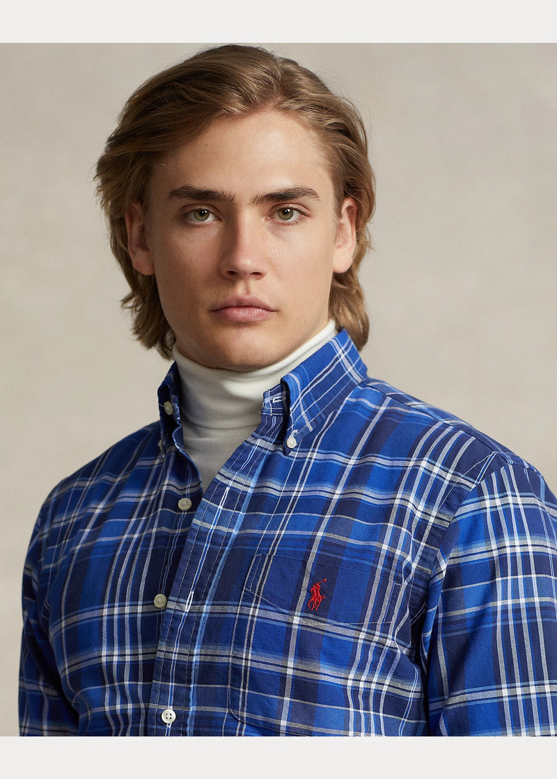 Classic Fit Plaid Oxford Shirt 5