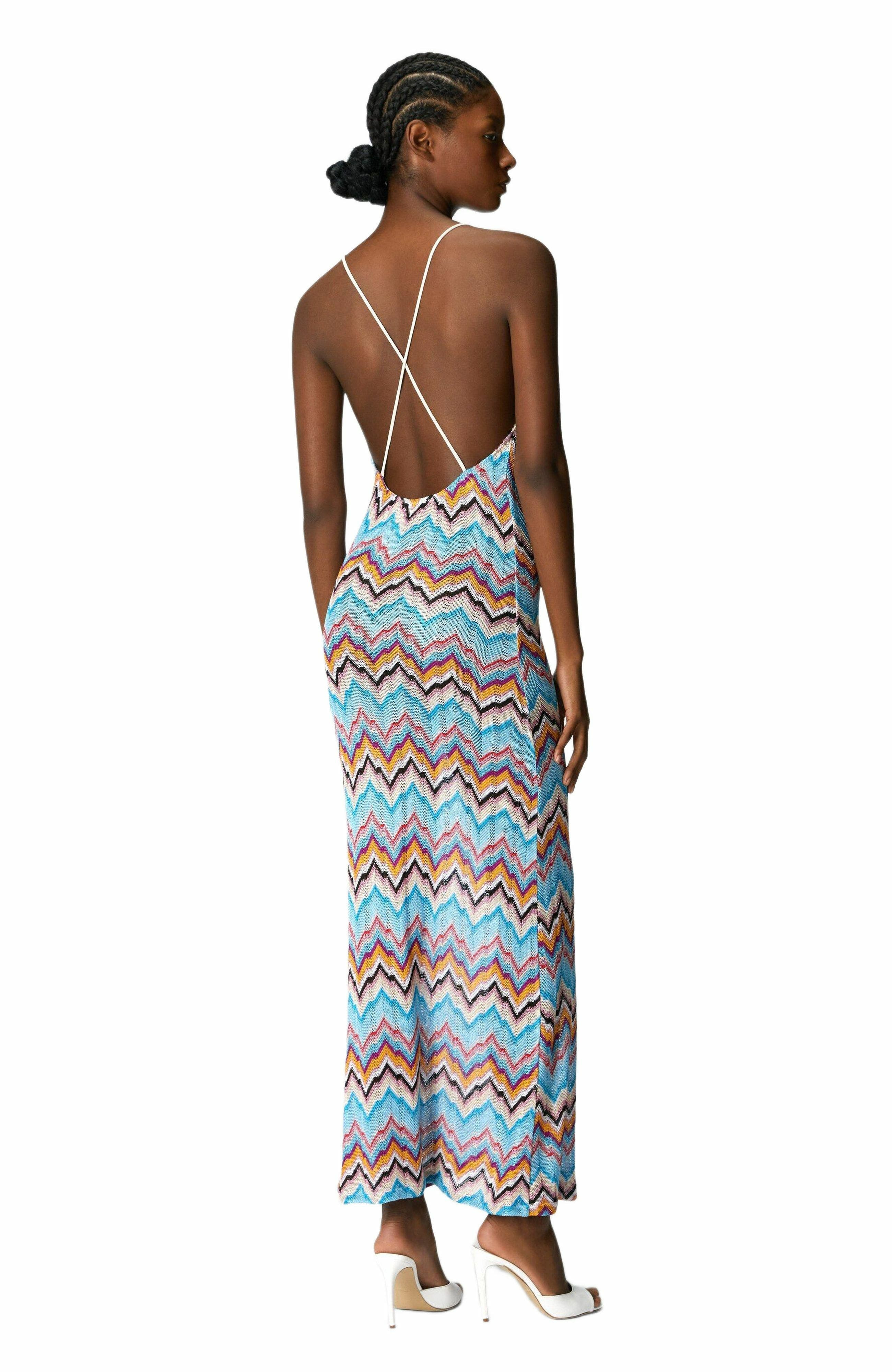 Missoni Long Cover-up With Open Back And Zig Zag Pattern in Multicoloured at Nordstrom - 2