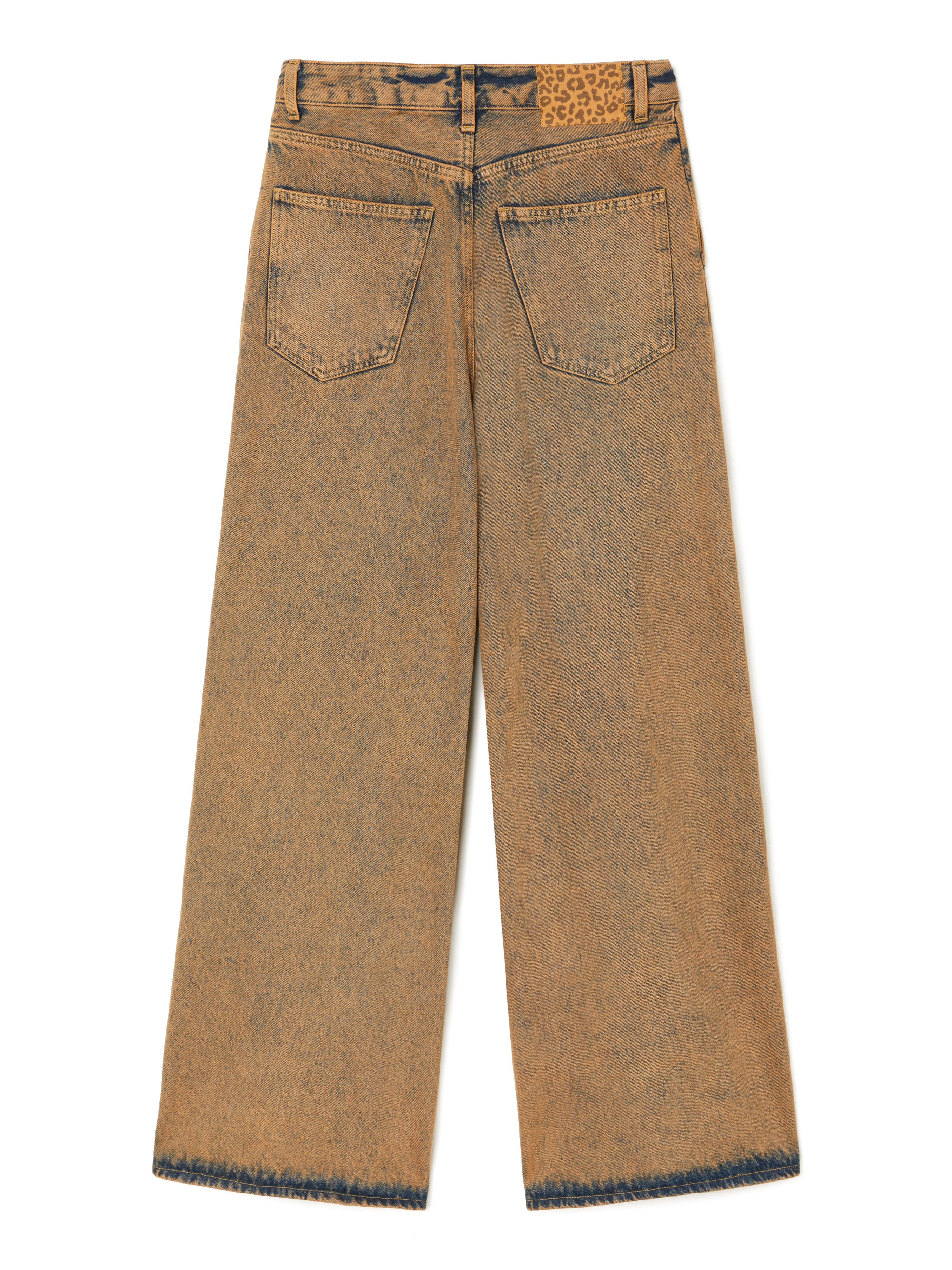 Desert Rose Wide Leg Denim Pants - 3