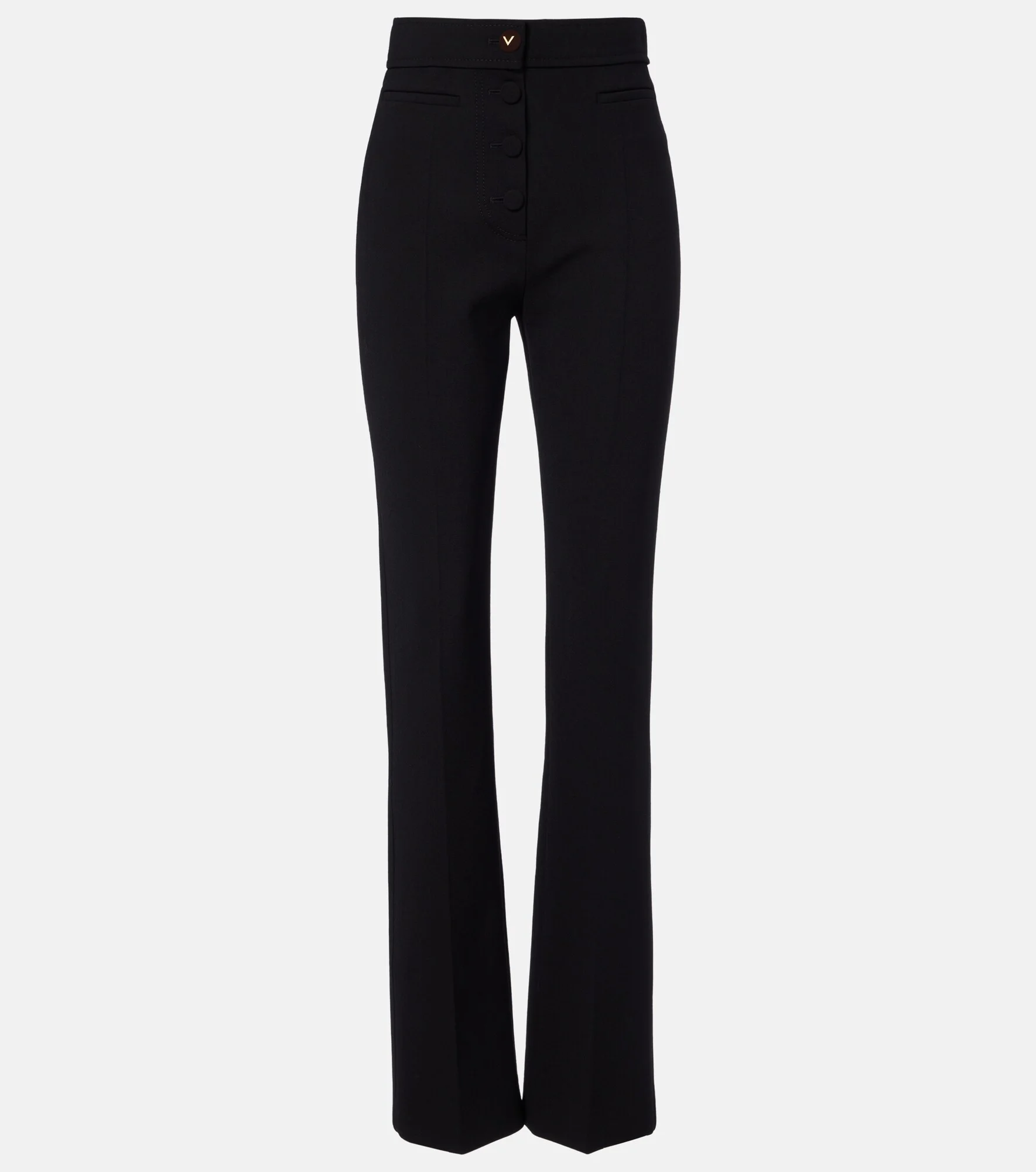 VGold wool-blend straight pants - 1