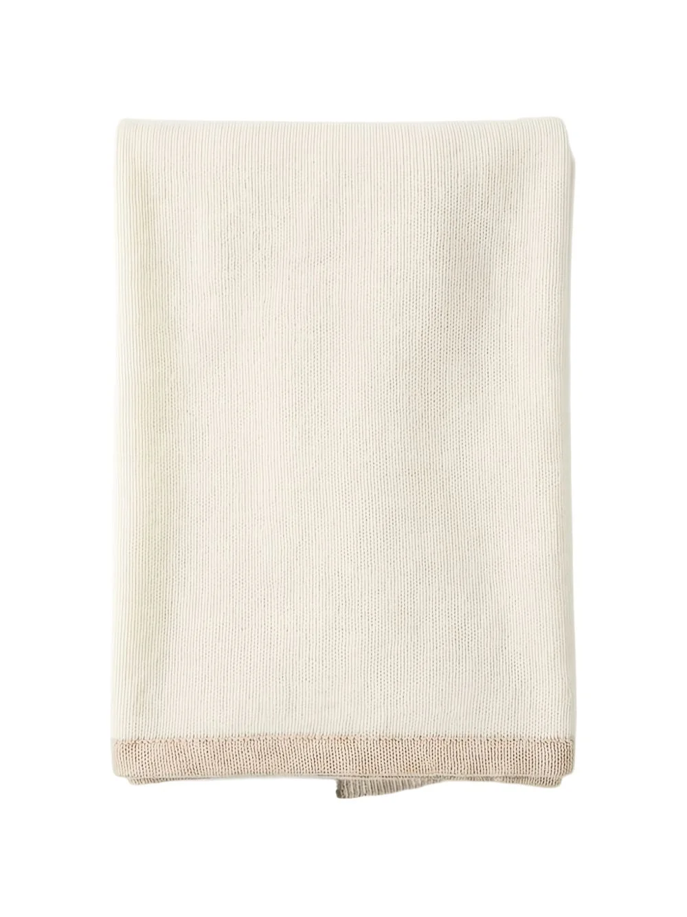 two-tone knitted scarf - 1