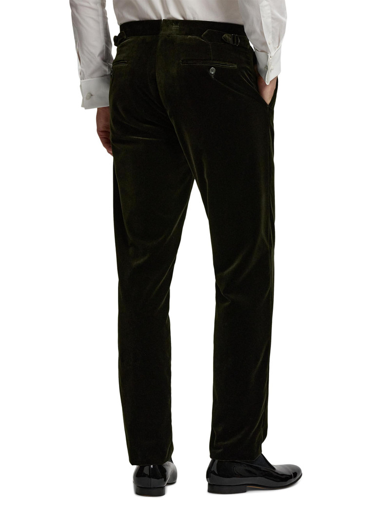 Men's Cotton Velvet Slim-Fit Trousers - Loden 5