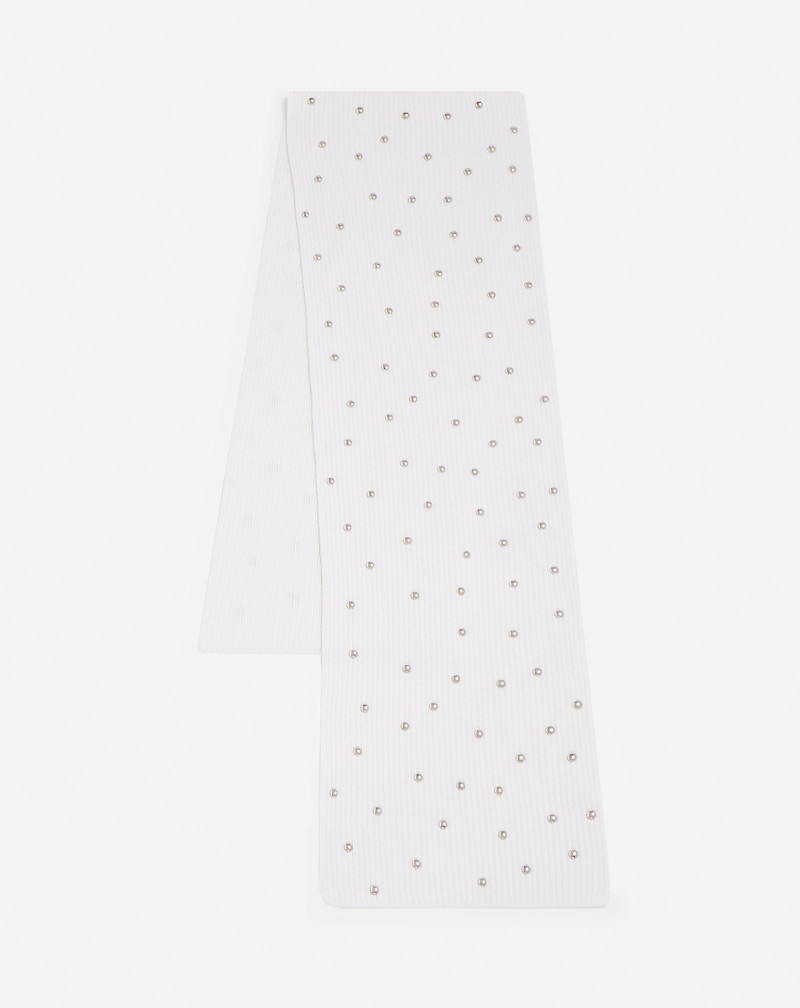 STUDDED WOOL SCARF 3