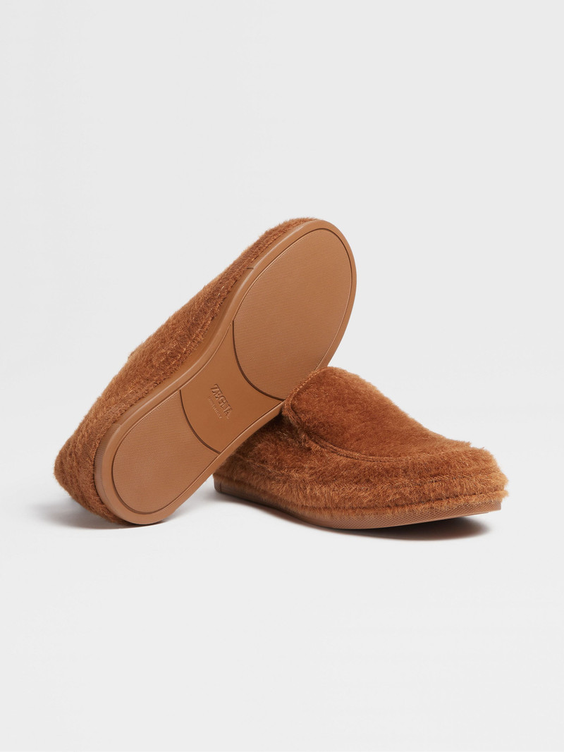 ZEGNA ZEGNA X THE ELDER STATESMAN ALPACA AND WOOL SLIPPERS outlook