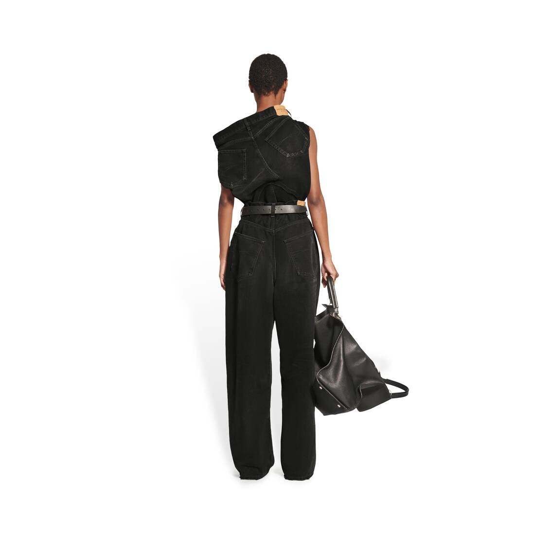 Men's Large Baggy Jeans in Black - 6