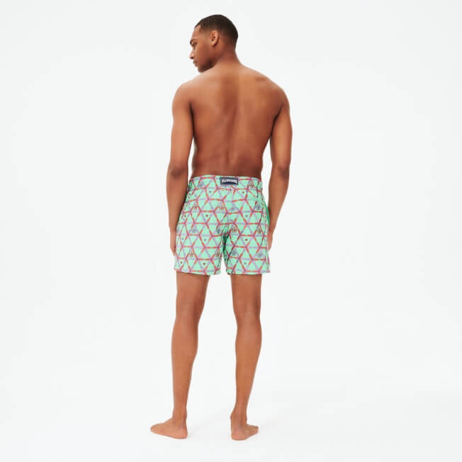 Men Swim Trunks Embroidered Indian Ceramic - Limited Edition - 4