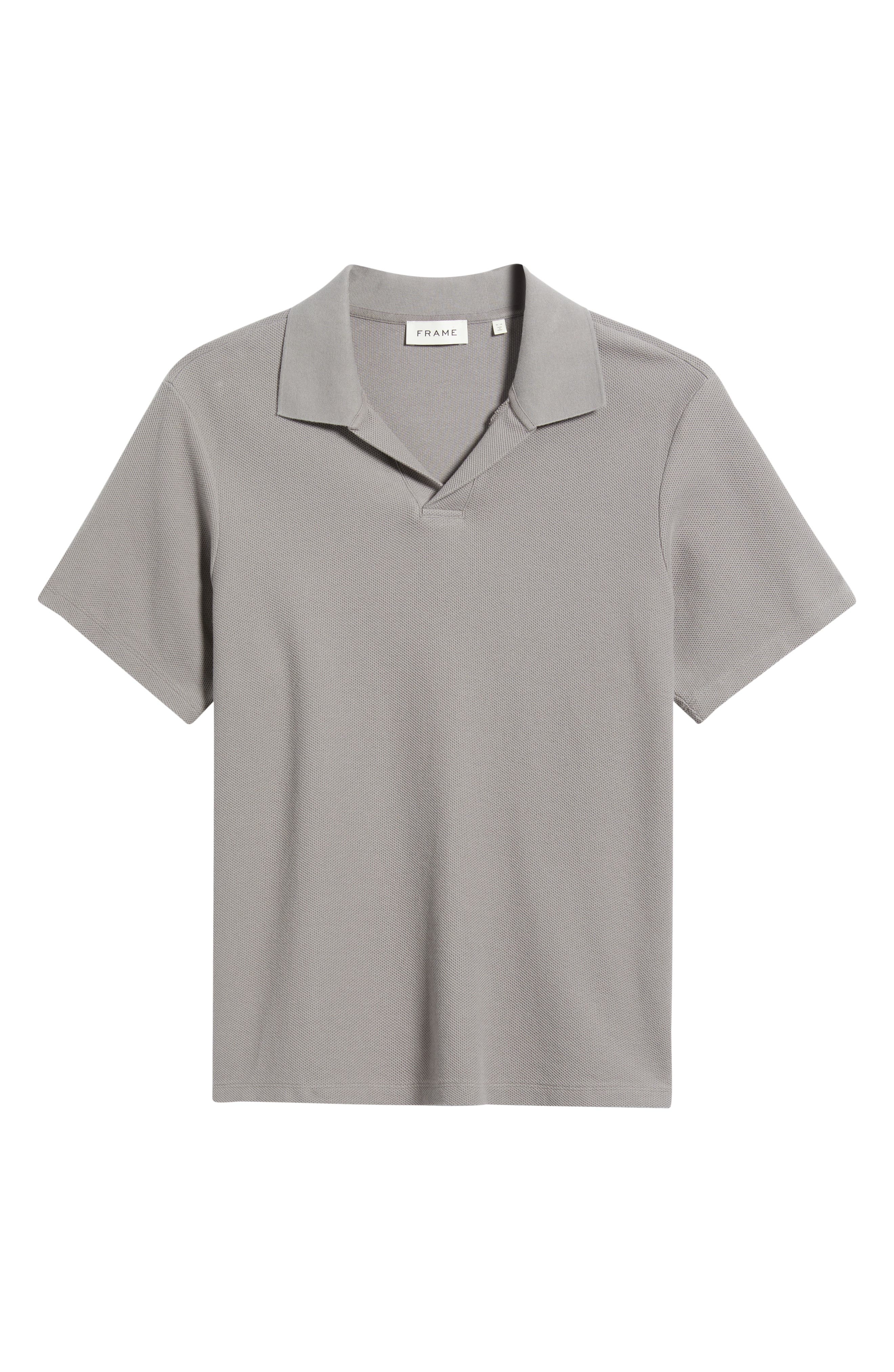 FRAME Jacquard Polo in Storm Grey at Nordstrom - 5