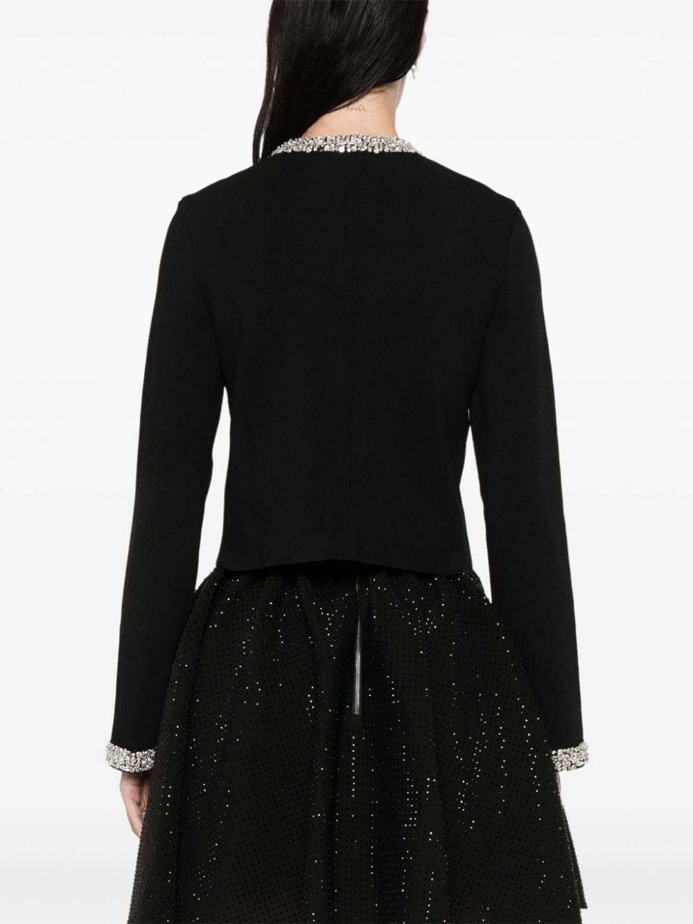 crystal-embellished cardigan - 4