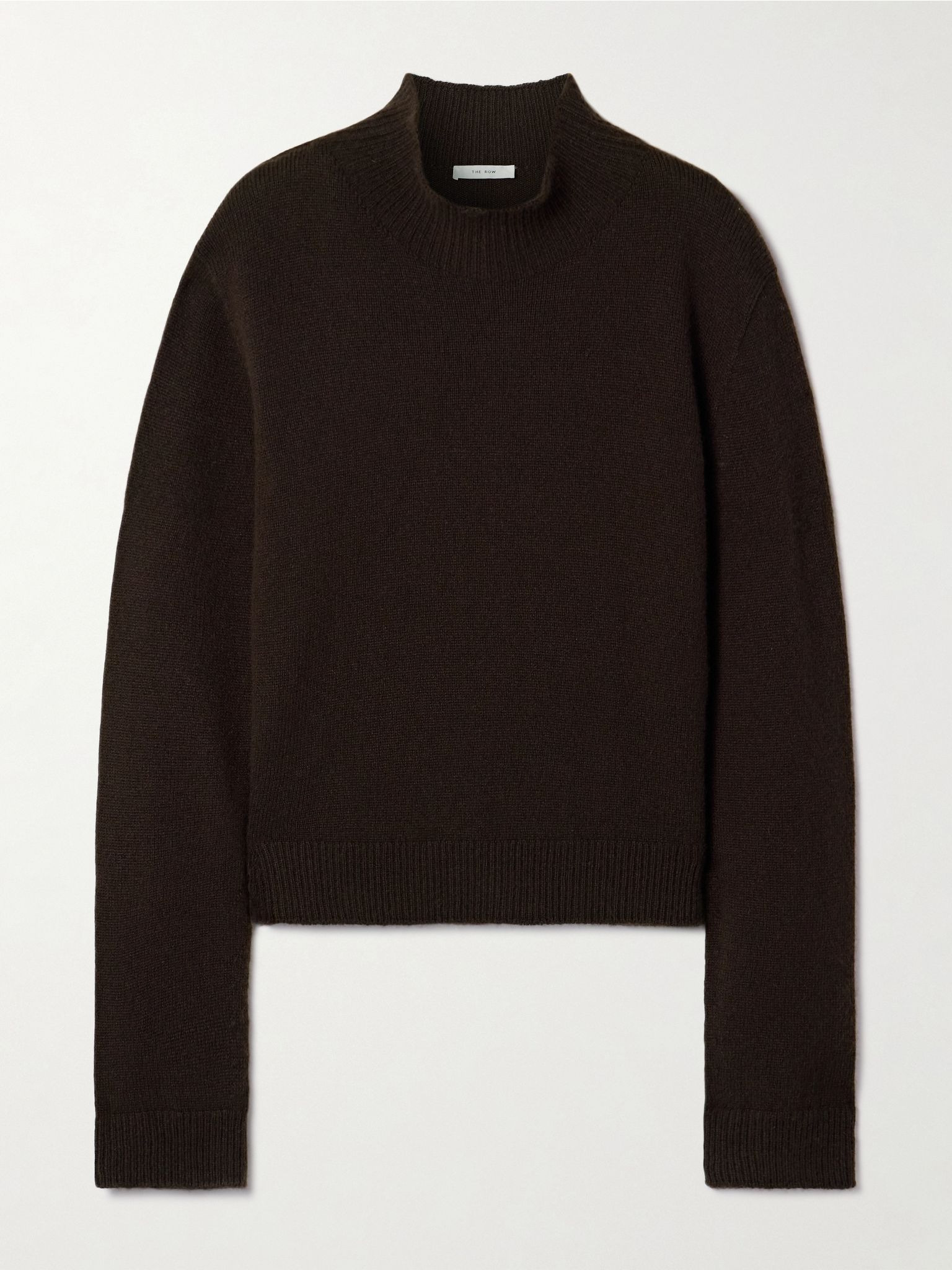 Hensi cashmere turtleneck sweater Dark brown - 1