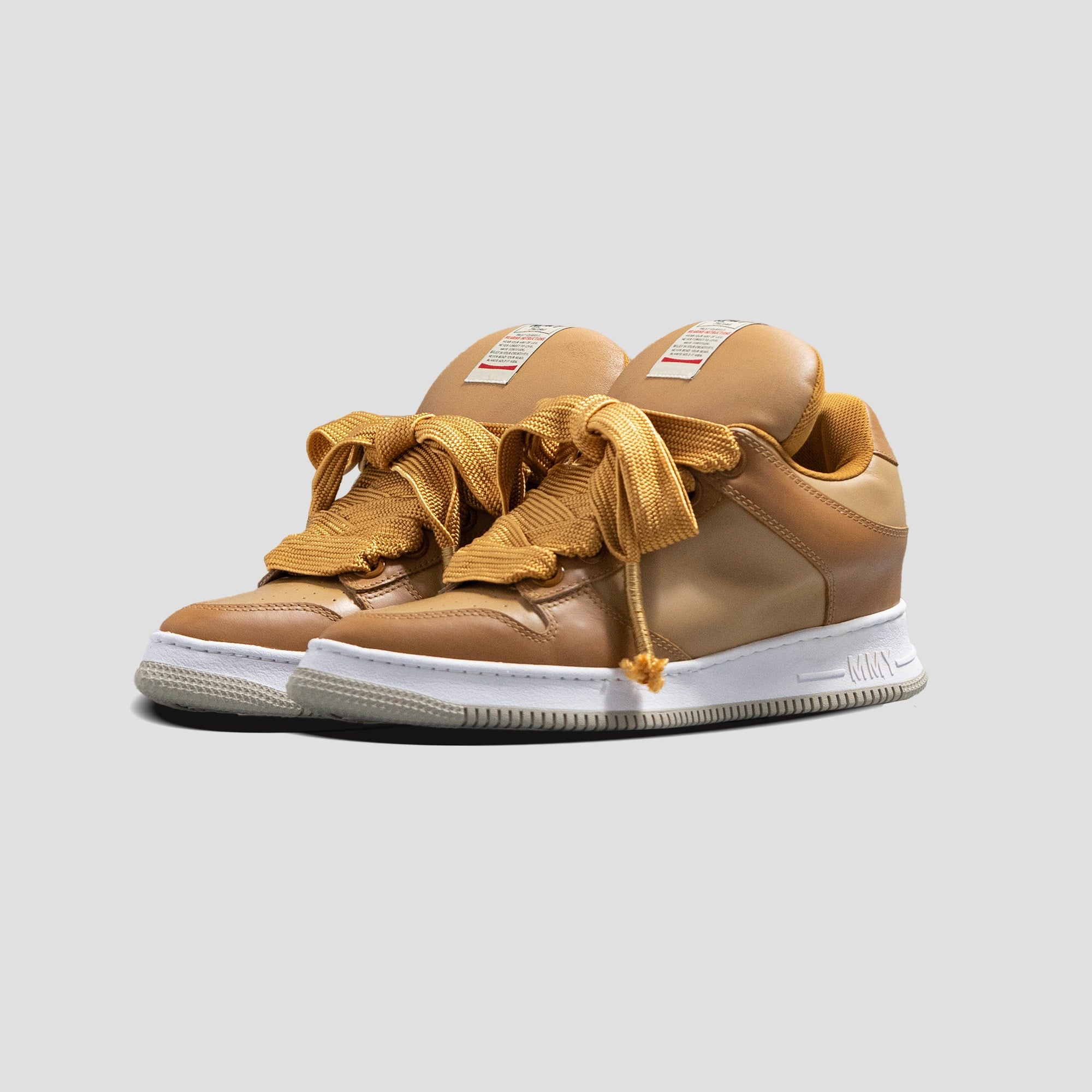 ROSY DAD OG SOLE MID-TOP PUFFER LEATHER SOLE SNEAKERS - 2