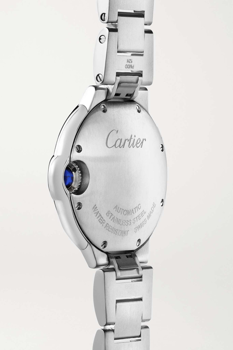 Ballon Bleu de Cartier Automatic 33mm stainless steel and diamond watch 4