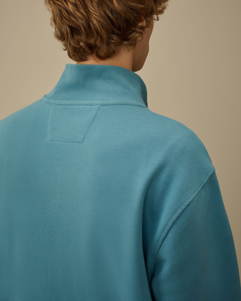 Diagonal Raised Fleece Full Zip Sweatshirt 6