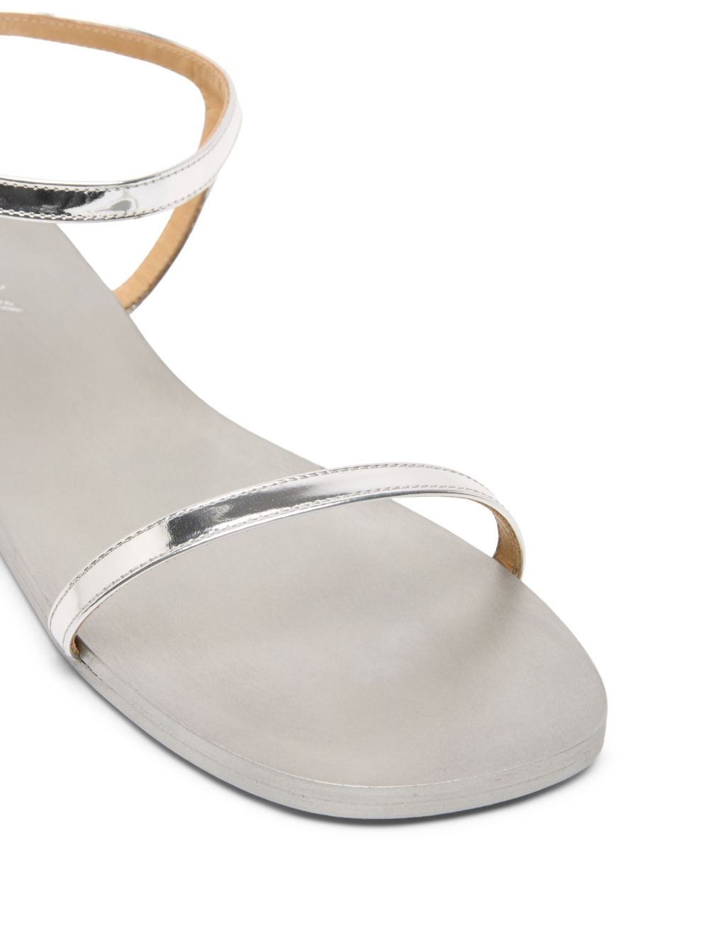 metallic-leather sandals - 4