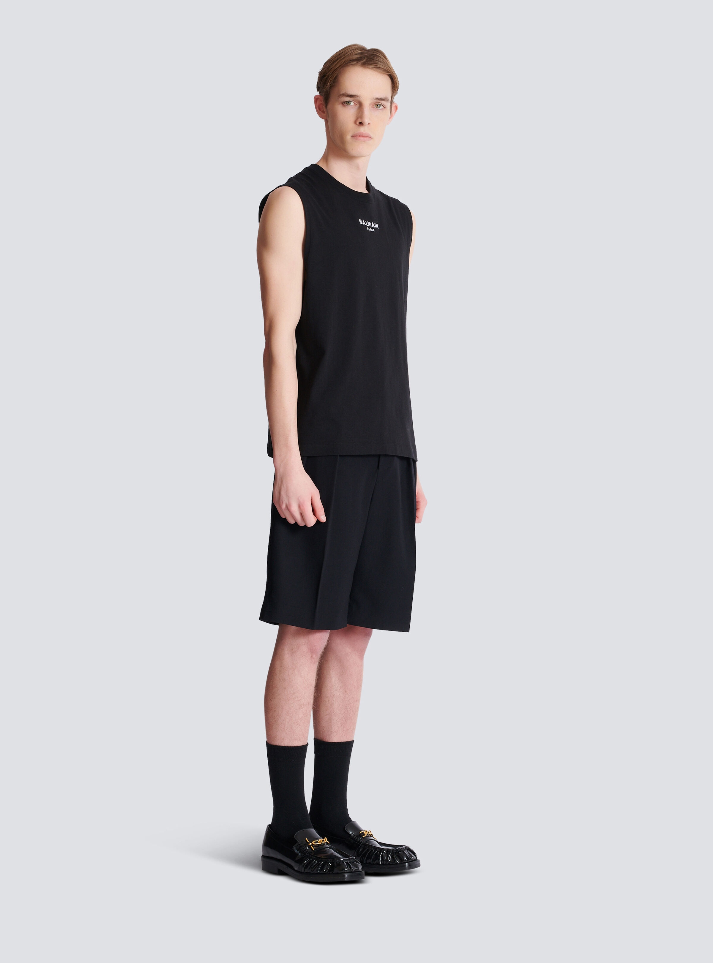 Balmain Paris embroidered vest top - 3