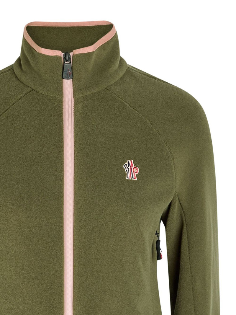 Moncler fleece zip-up sweatshirt outlook