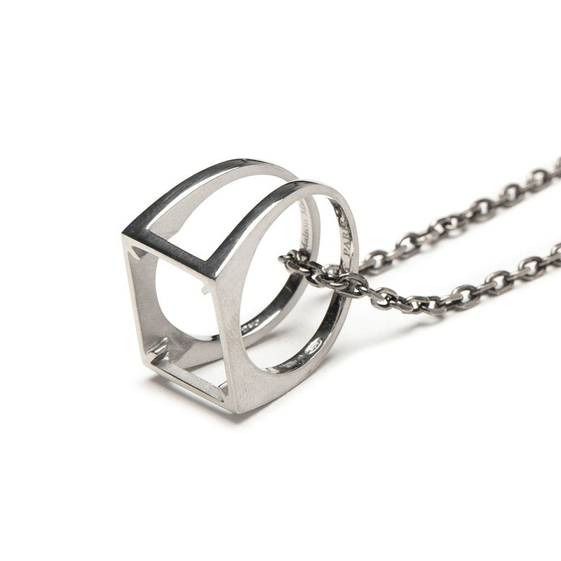 Maison Margiela RING NECKLACE - SILVER outlook