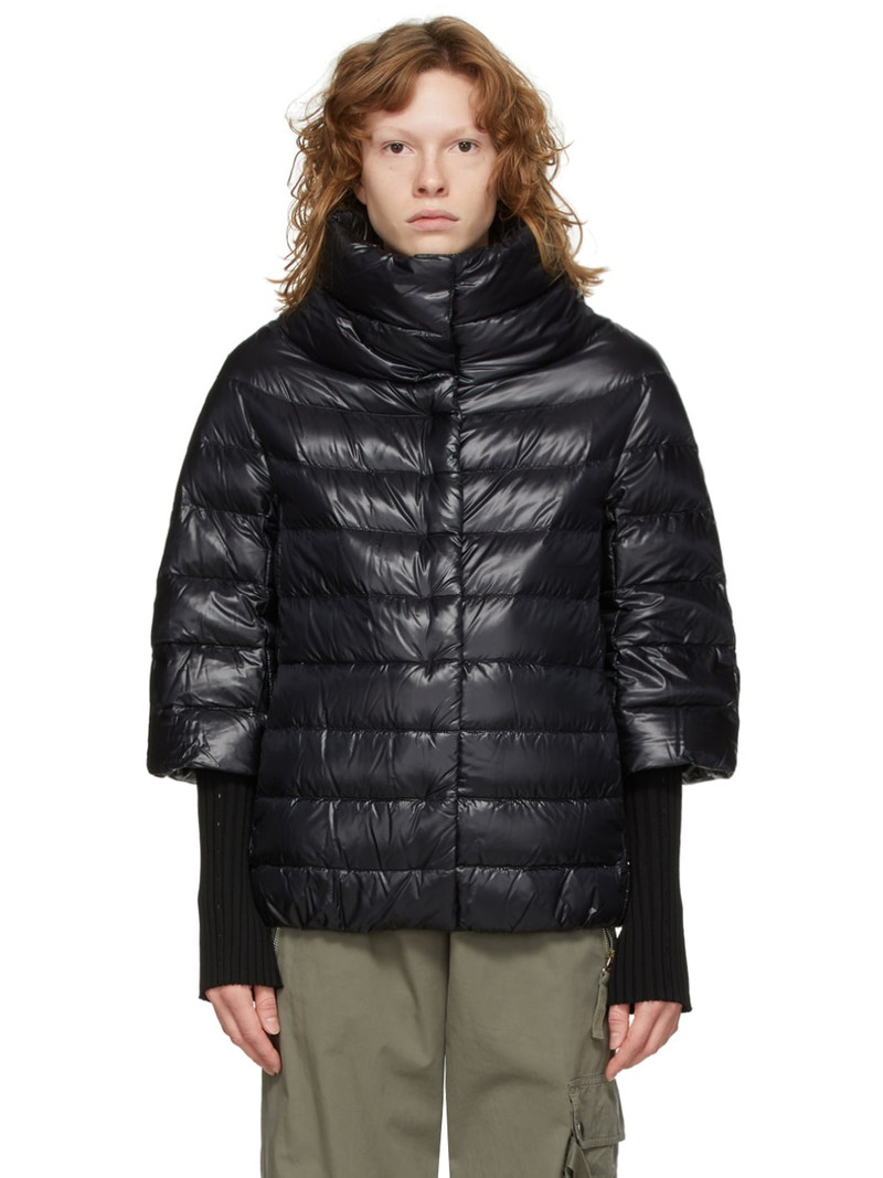 Black Down Aminta Jacket - 1