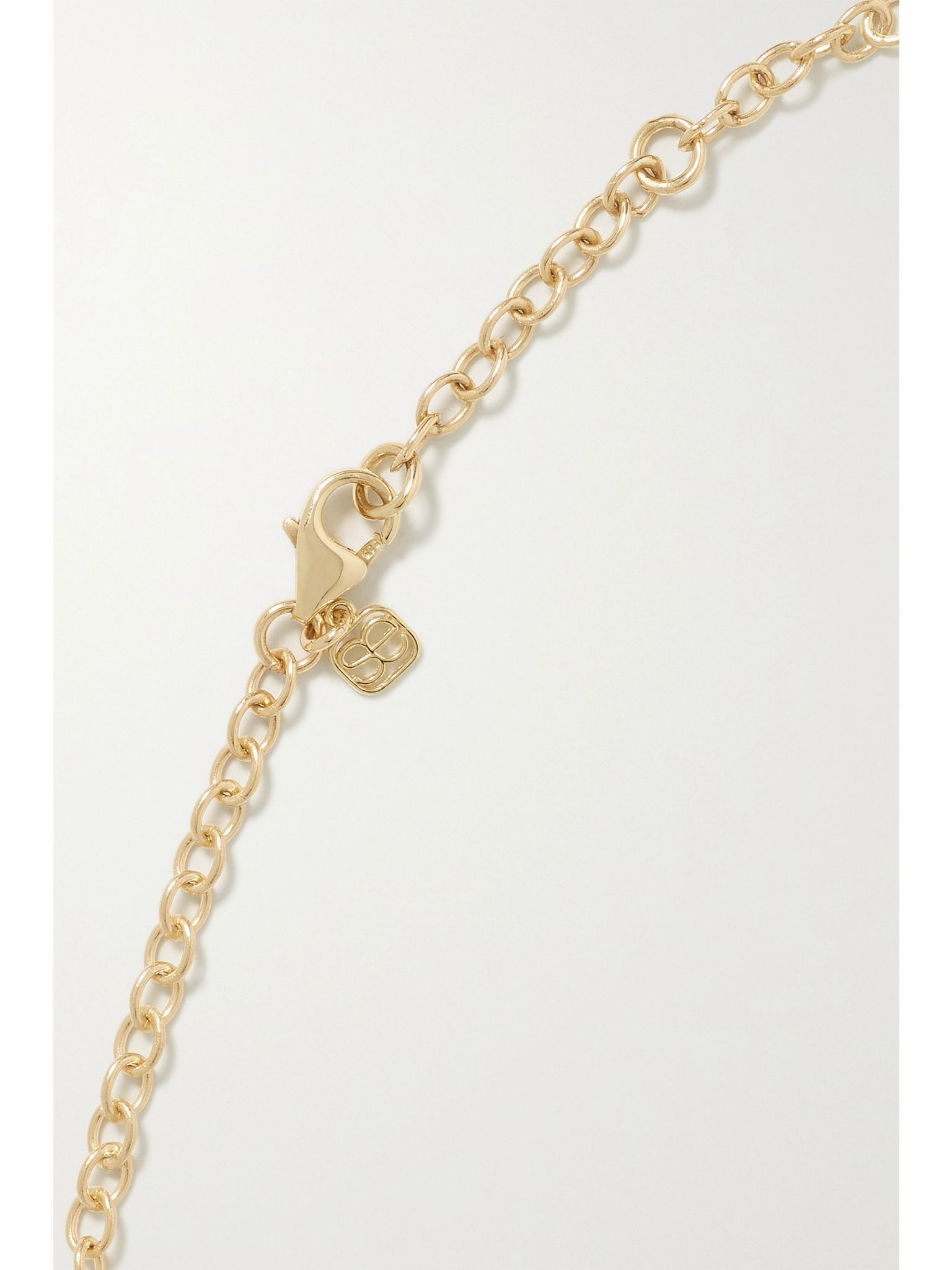 Small Evil Eye 14-karat gold diamond bracelet Gold - 3