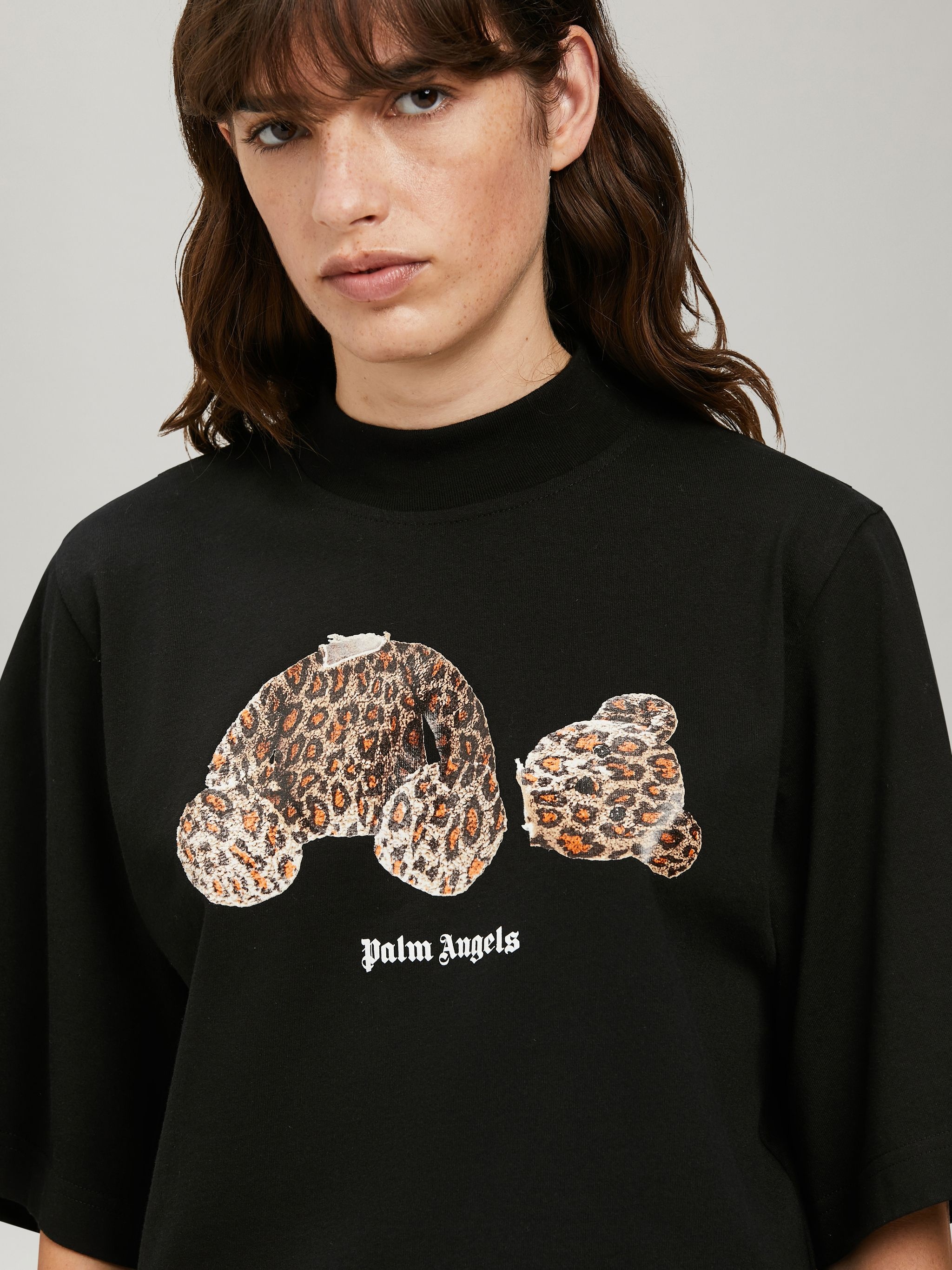 LEOPARD BEAR CROPPED T-SHIRT - 6