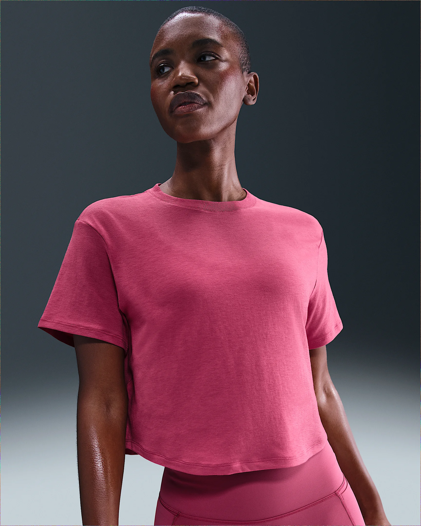 Nike One Relaxed Women's Dri-FIT Cropped Short-Sleeve Top - 1