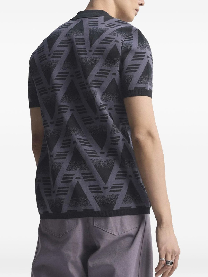 Bruised Banana geometric-pattern polo shirt 3