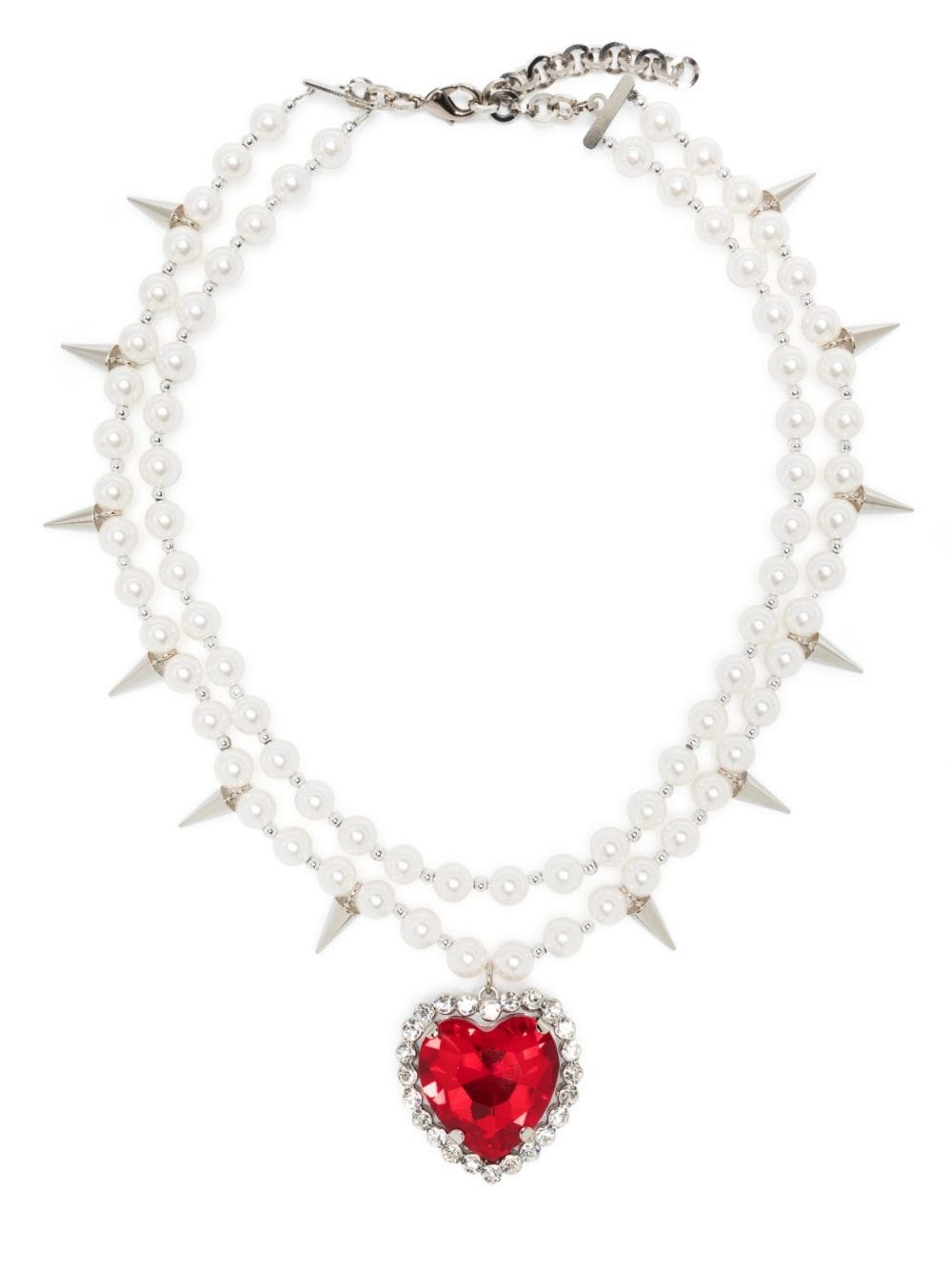 crystal-embellished necklace - 3