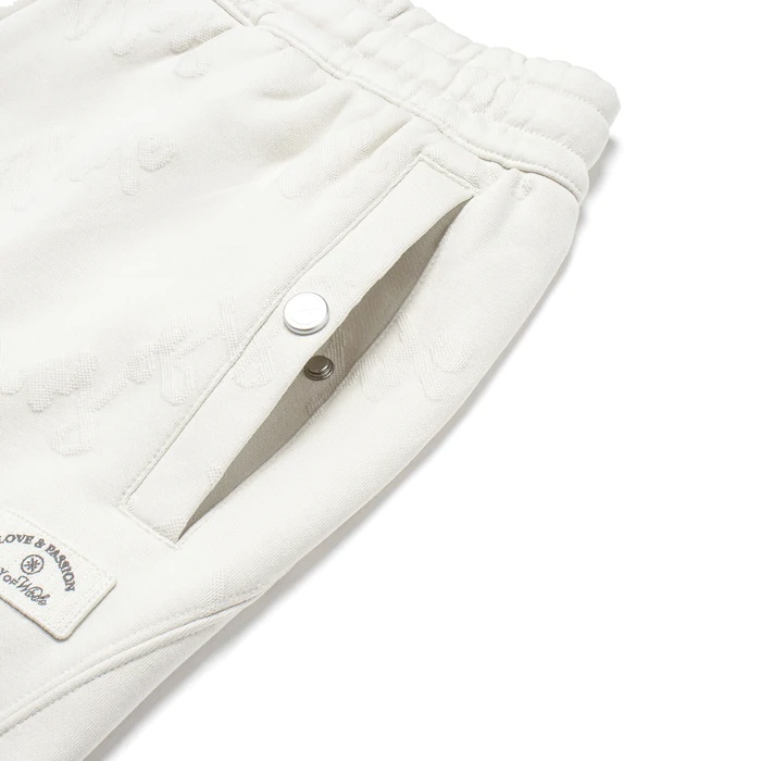 Li-Ning Way of Wade Love & Passion Embroidered Sweat Pants 'Whtie' AKLU017-2 - 3