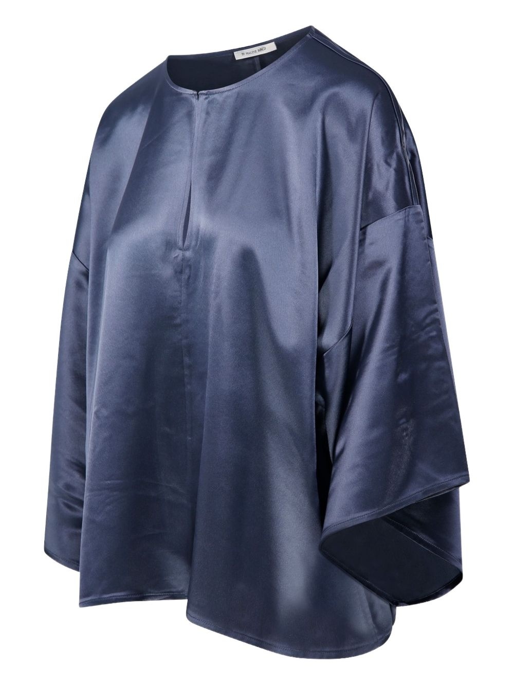 Cicie satin-effect oversized top - 3