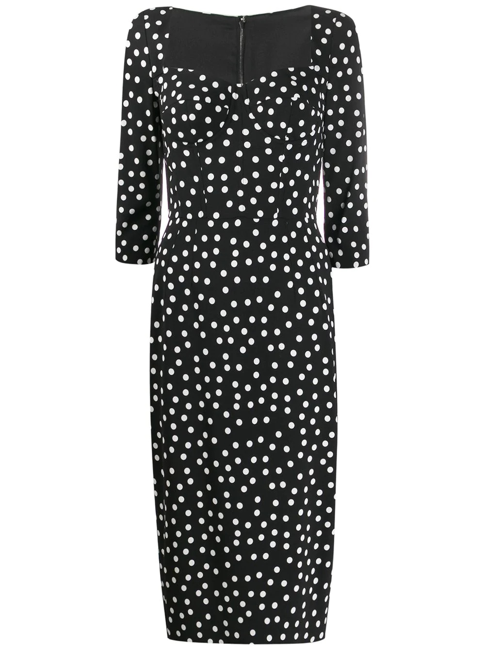 corseted polka dot dress - 1