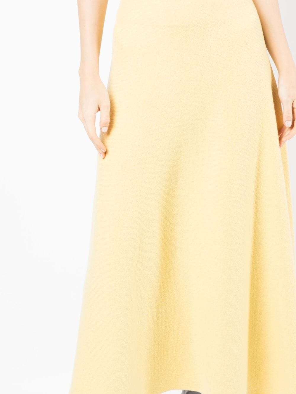 knitted midi A-Line skirt - 5