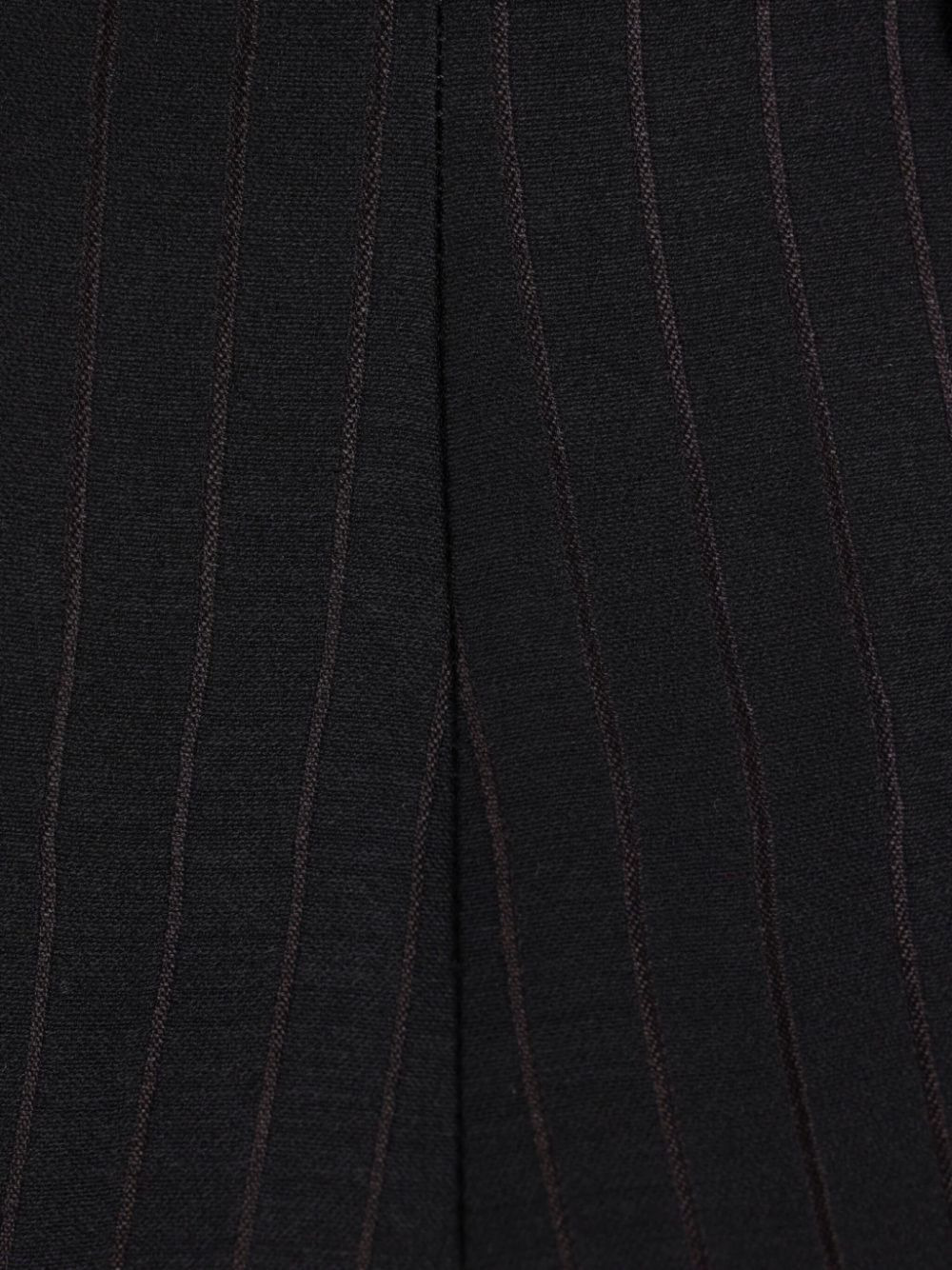striped pressed-crease trousers - 3