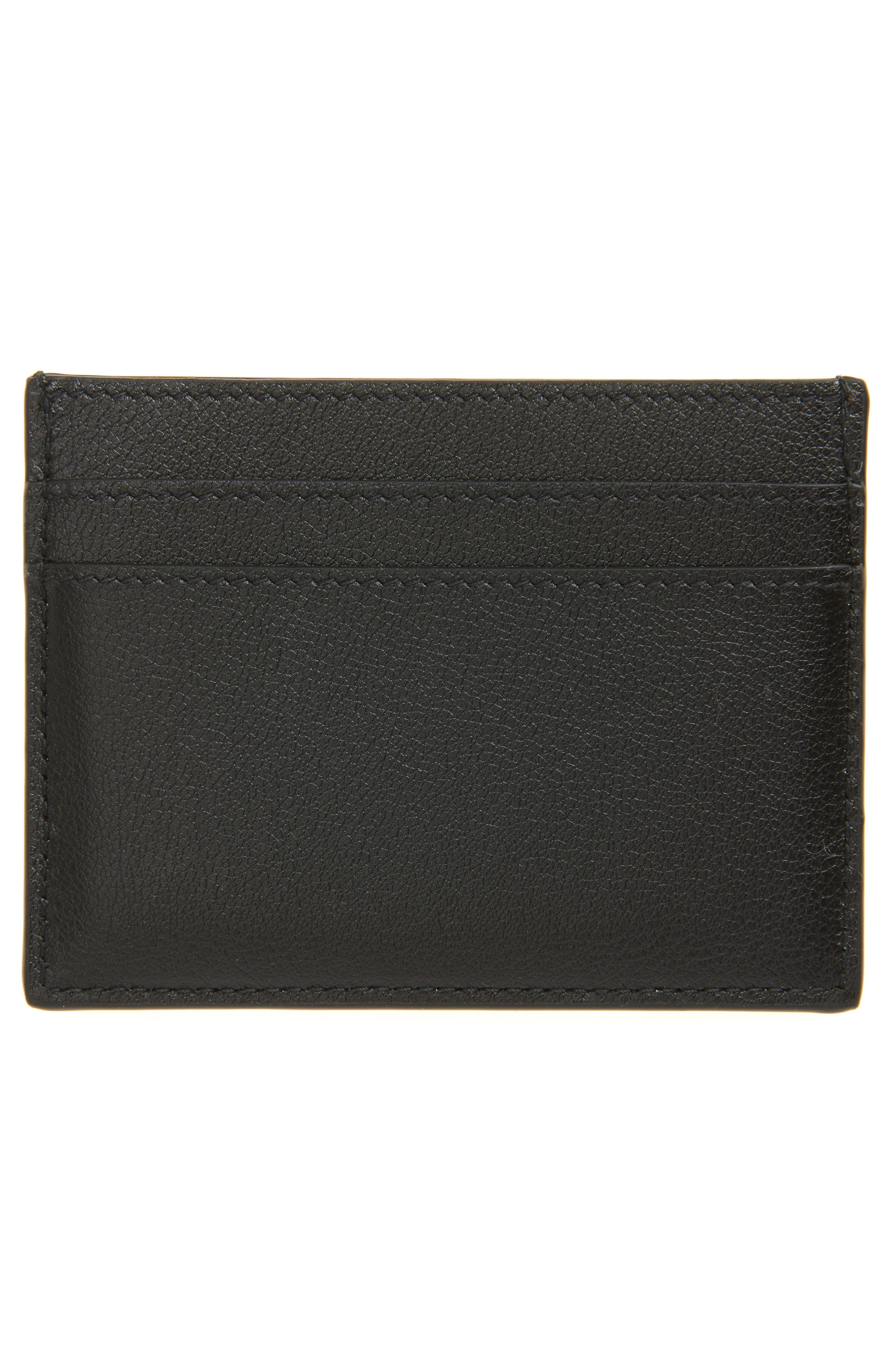 Balenciaga Monaco Leather Card Holder in Black at Nordstrom - 2