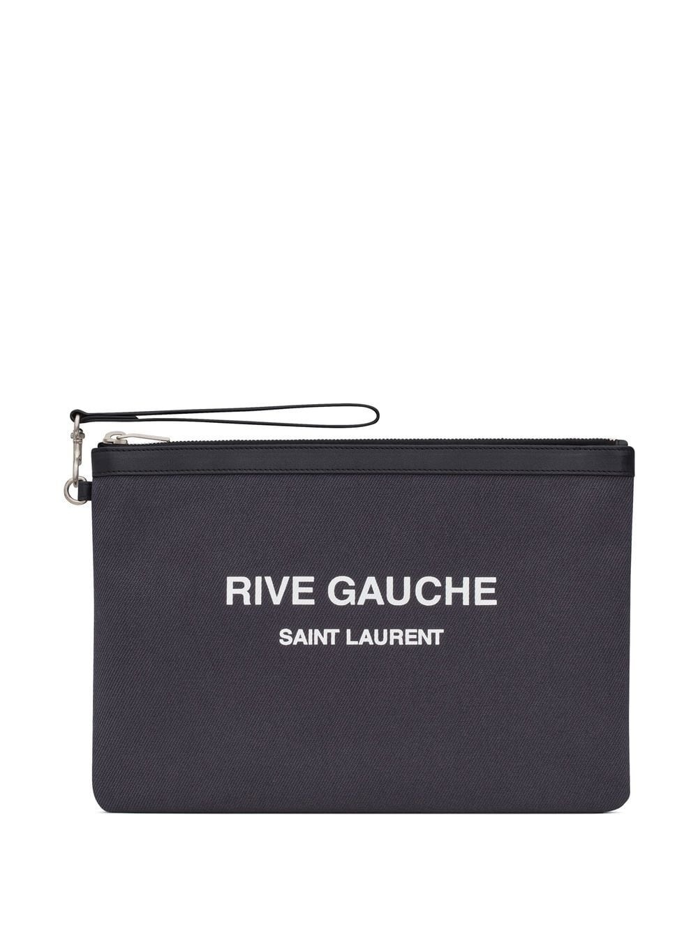 logo-print zipped pouch - 2