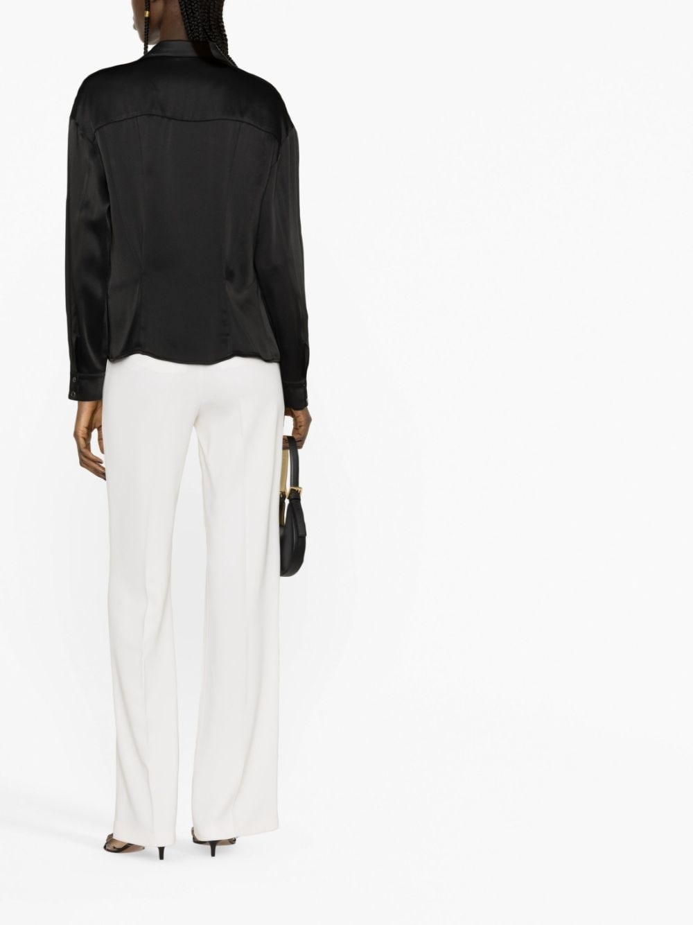 Western-style satin shirt - 3