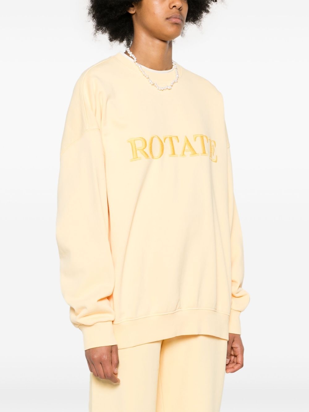 logo-embroidered sweatshirt - 3