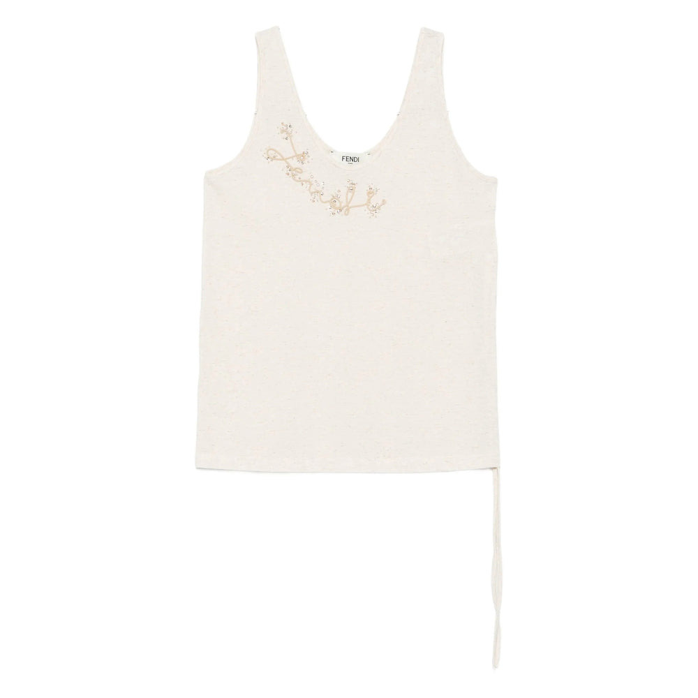 Fendi Neutrals Tops - Vests & Tank Tops Women - 1