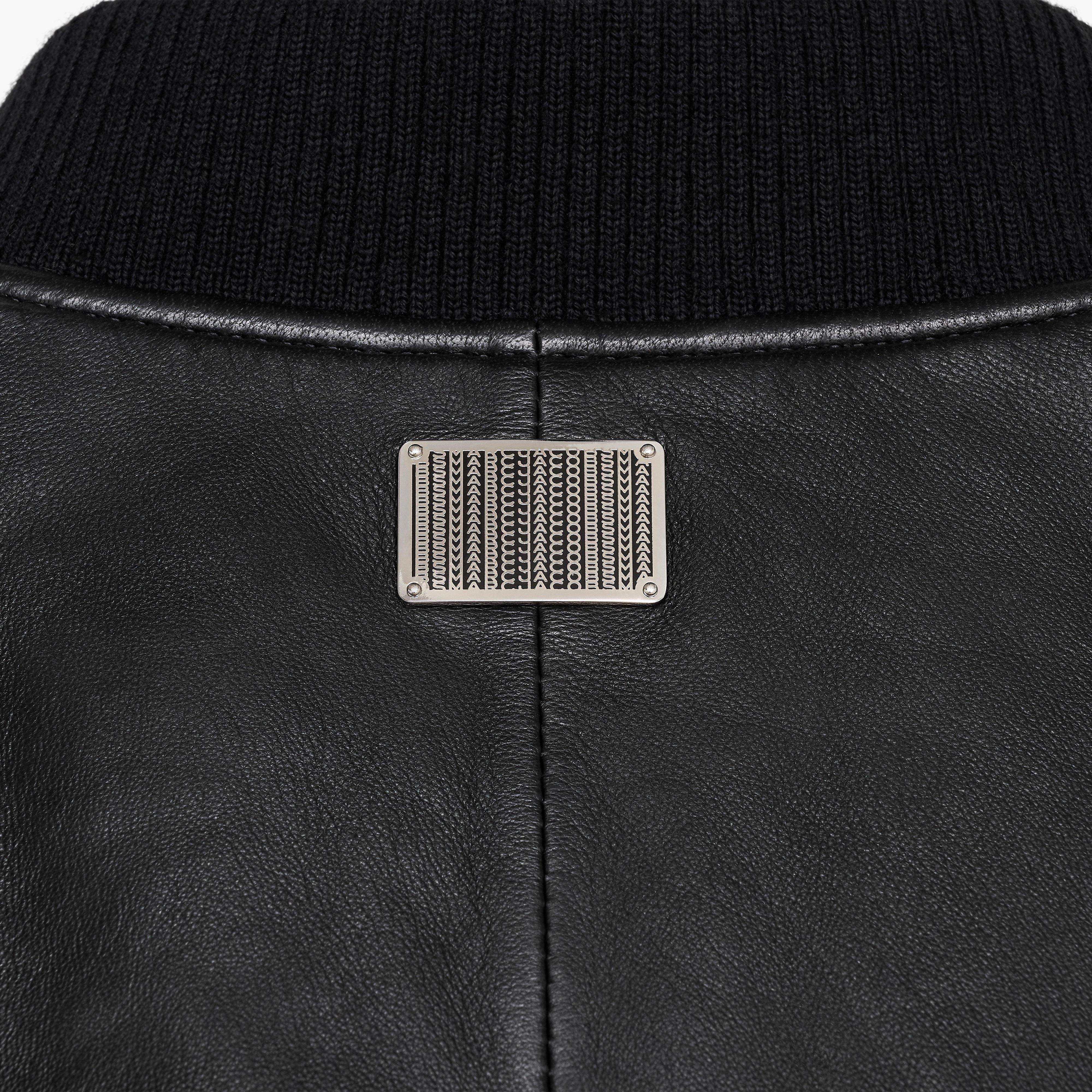 PUFFY LEATHER BOMBER - 6