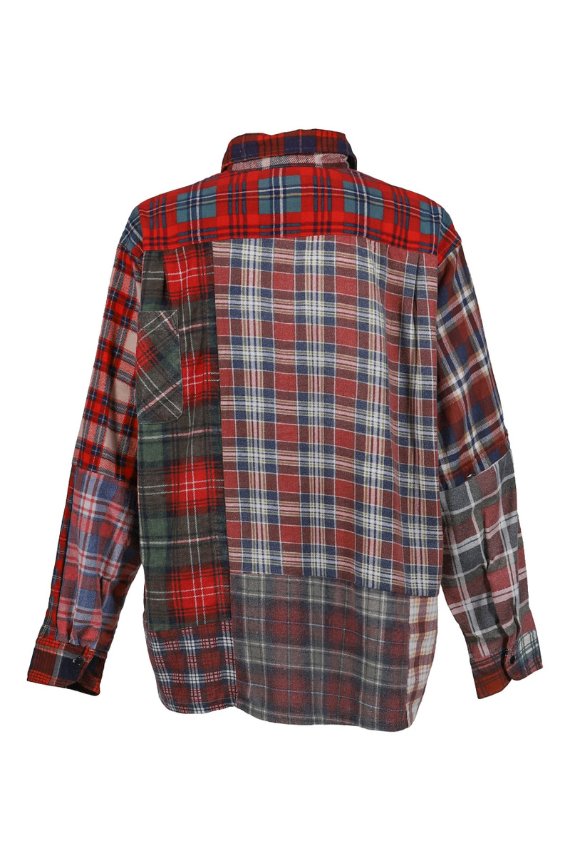 NEEDLES FLANNEL SHIRT -&gt; STRAIGHT HEM SHIRT / ASSORT outlook