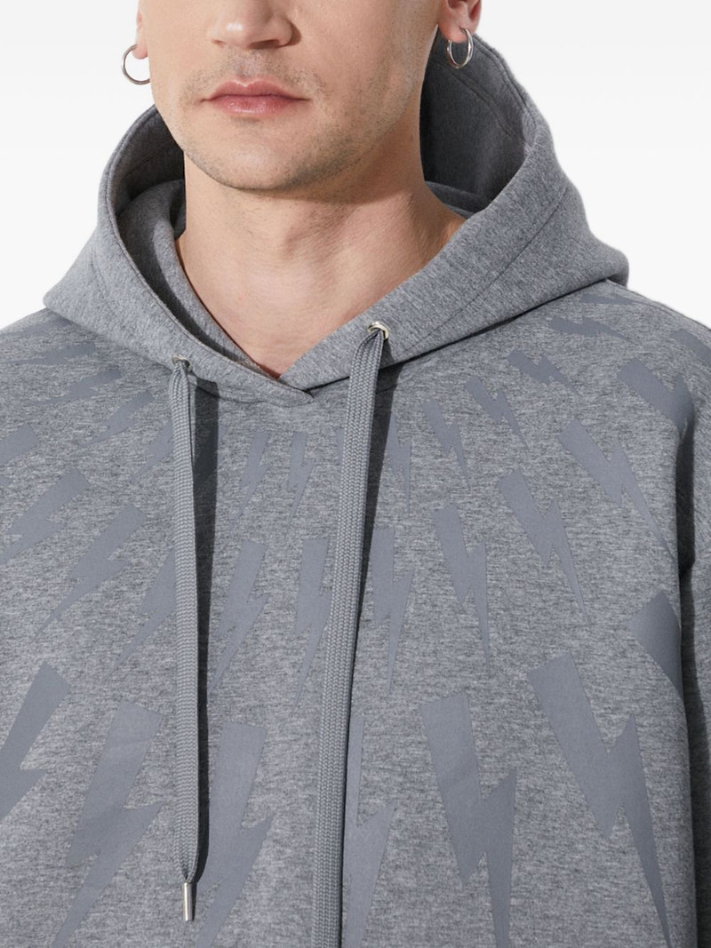 lightning bolt paterned hoodie 5